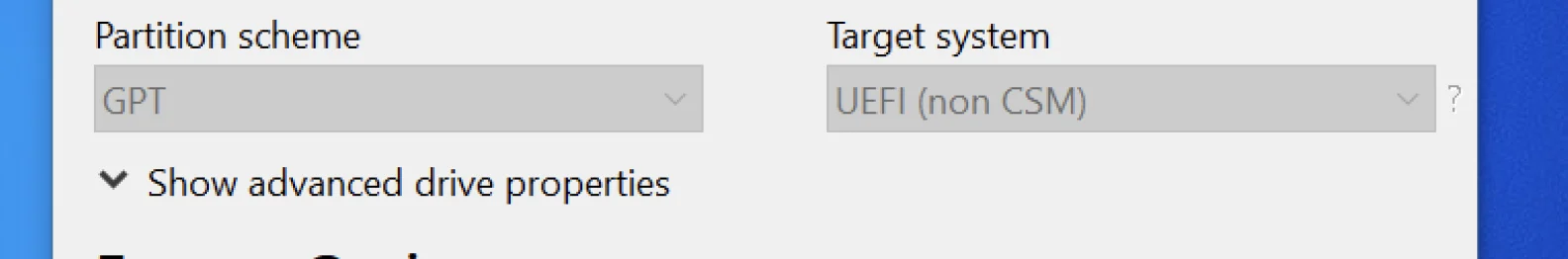 Rufus bad blocks check option