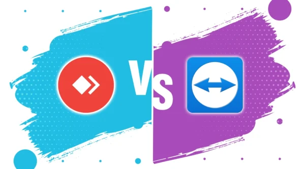 TeamViewer and AnyDesk logos compared