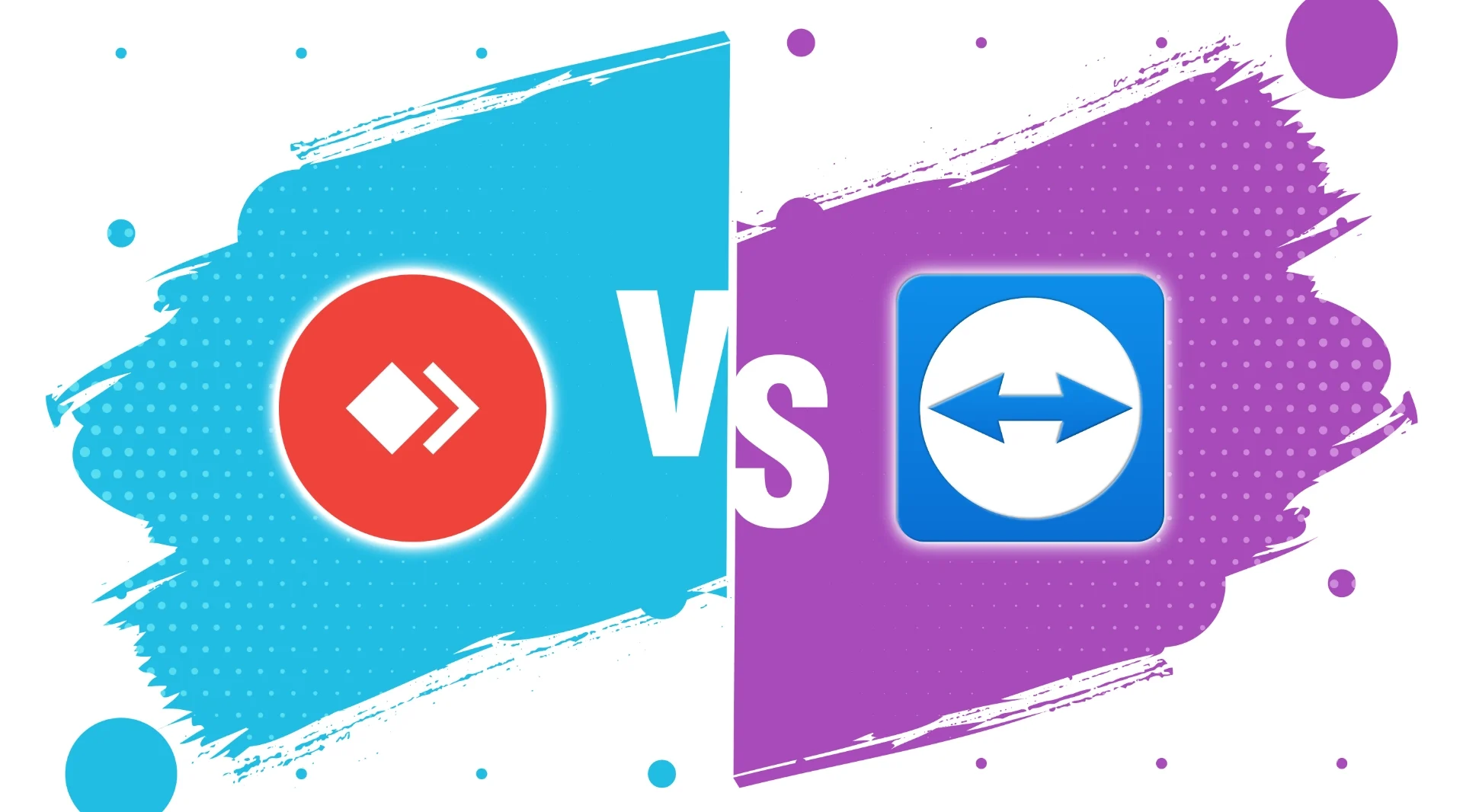 TeamViewer and AnyDesk logos compared