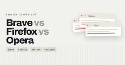 Brave, Firefox and Opera browser logos compared for privacy